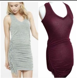 NWOT Express Party Fringe Sleeveless V-neck Racerback Dress